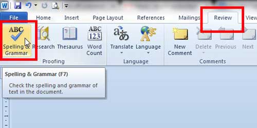 how to turn on autocorrect in word 2010